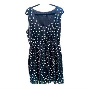 ASOS Black polka dot dress